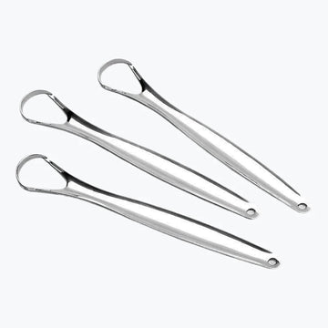 Raspador de Língua de Aço Inoxidável, 2 Peças.