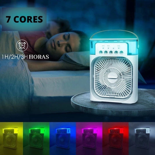 Portable Air Fan Refrigerator with LED Water Tank LED TYPE C USB